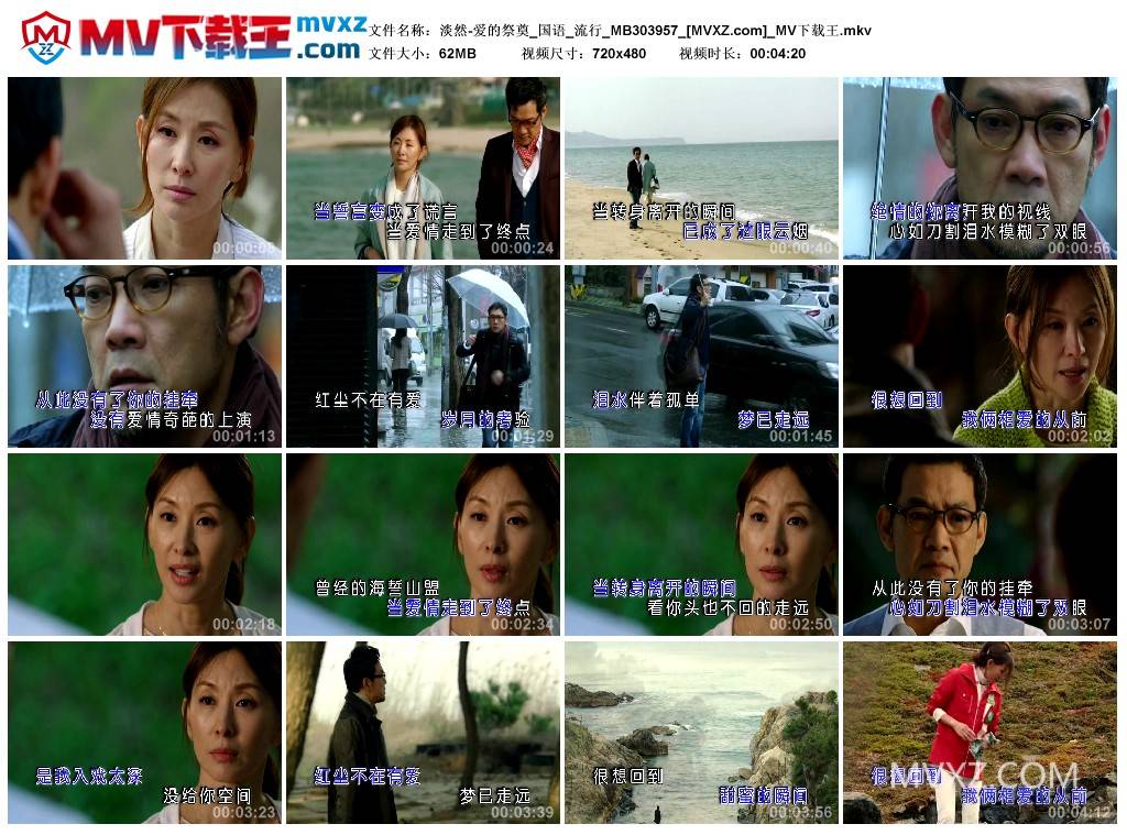 淡然-爱的祭奠_国语_流行_MB303957